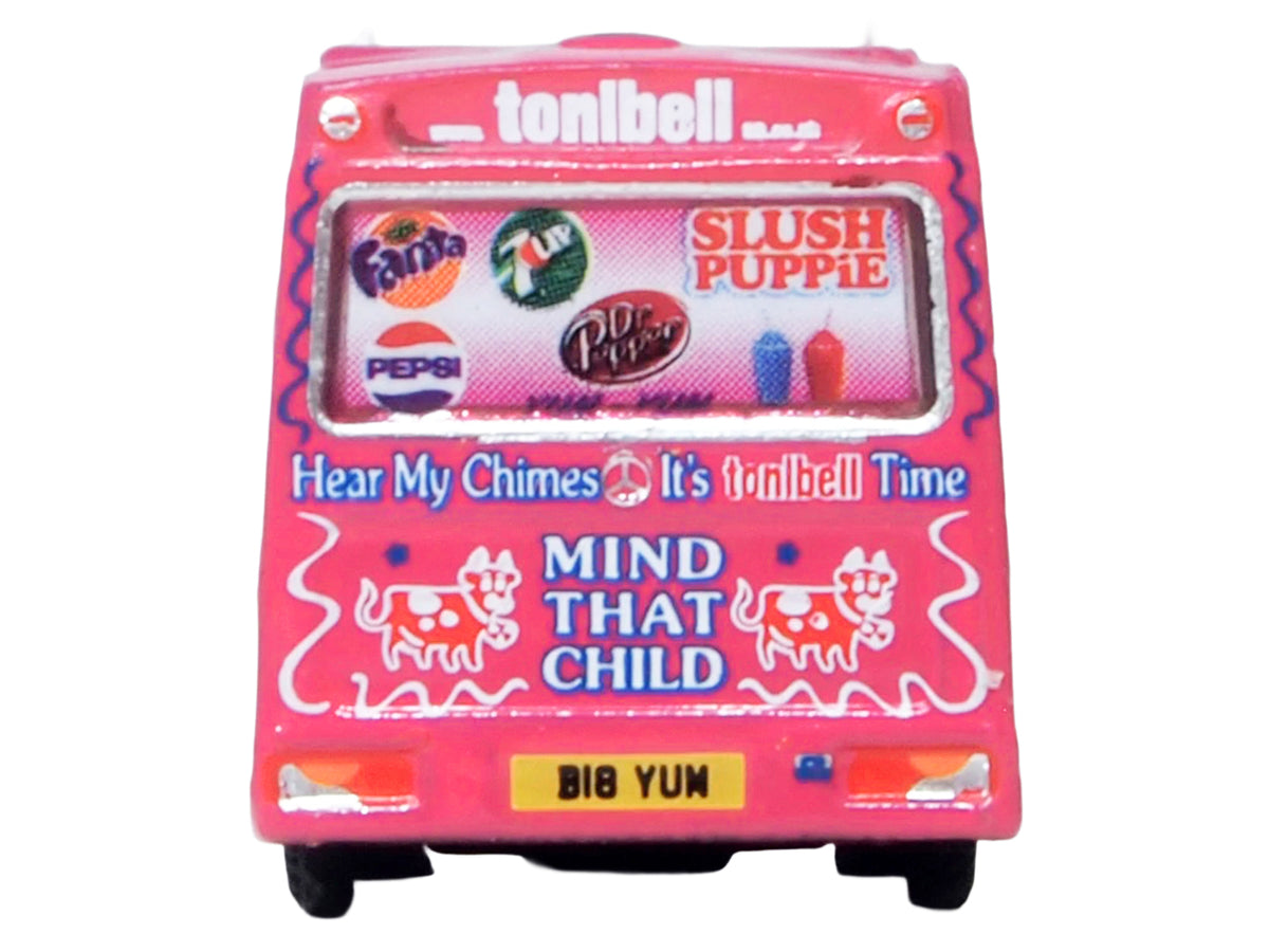 Whitby Mondial Ice Cream Van "Tonibell" Pink with Graphics 1/76 (OO) Scale Diecast Model Car