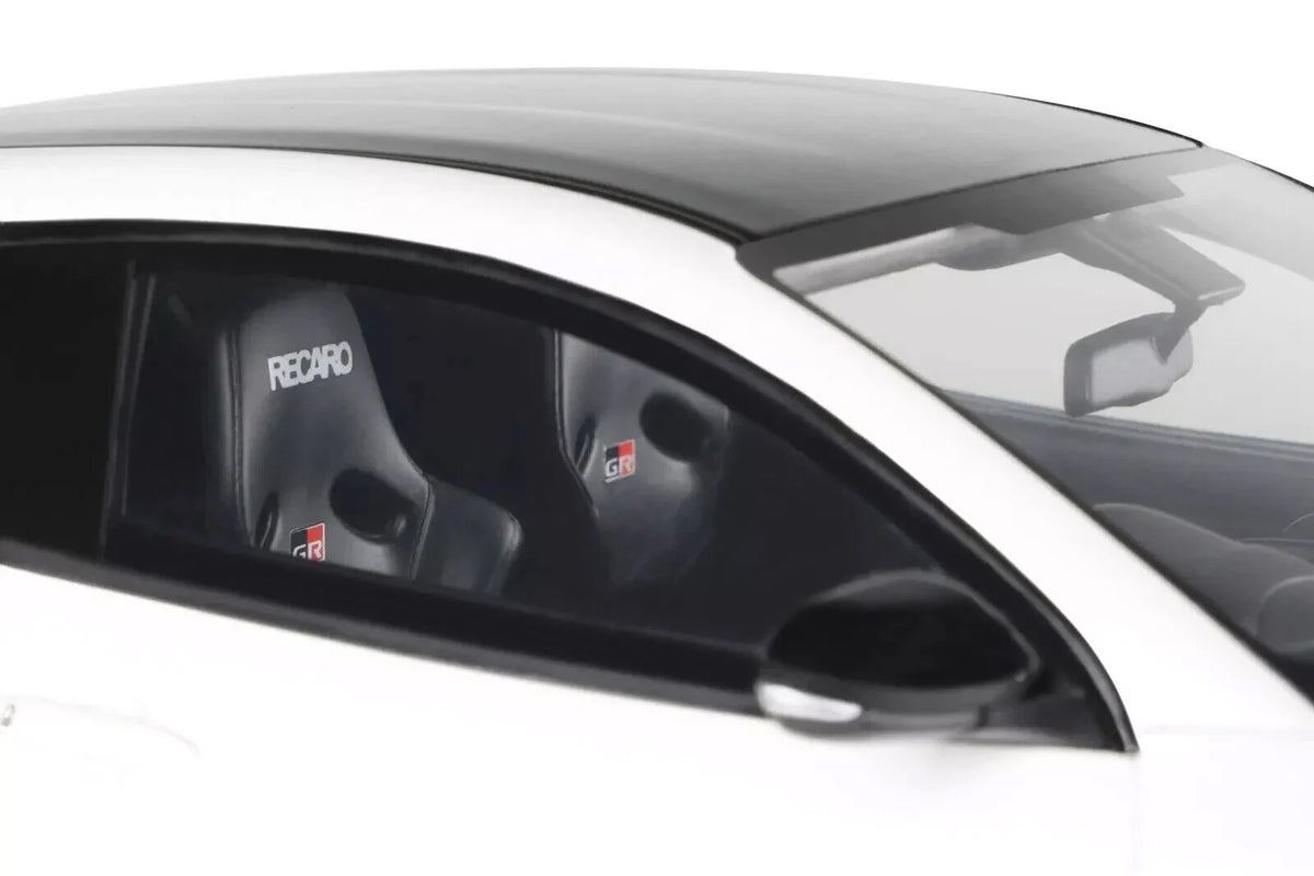 2022 Toyota GRMN Yaris RHD (Right Hand Drive) Platinum White Pearl with Black Hood and Top Limited Edition to 999 pieces Worldwide 1/18 Model Car