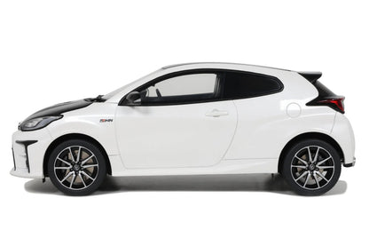 2022 Toyota GRMN Yaris RHD (Right Hand Drive) Platinum White Pearl with Black Hood and Top Limited Edition to 999 pieces Worldwide 1/18 Model Car