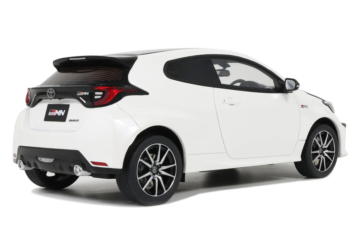 2022 Toyota GRMN Yaris RHD (Right Hand Drive) Platinum White Pearl with Black Hood and Top Limited Edition to 999 pieces Worldwide 1/18 Model Car