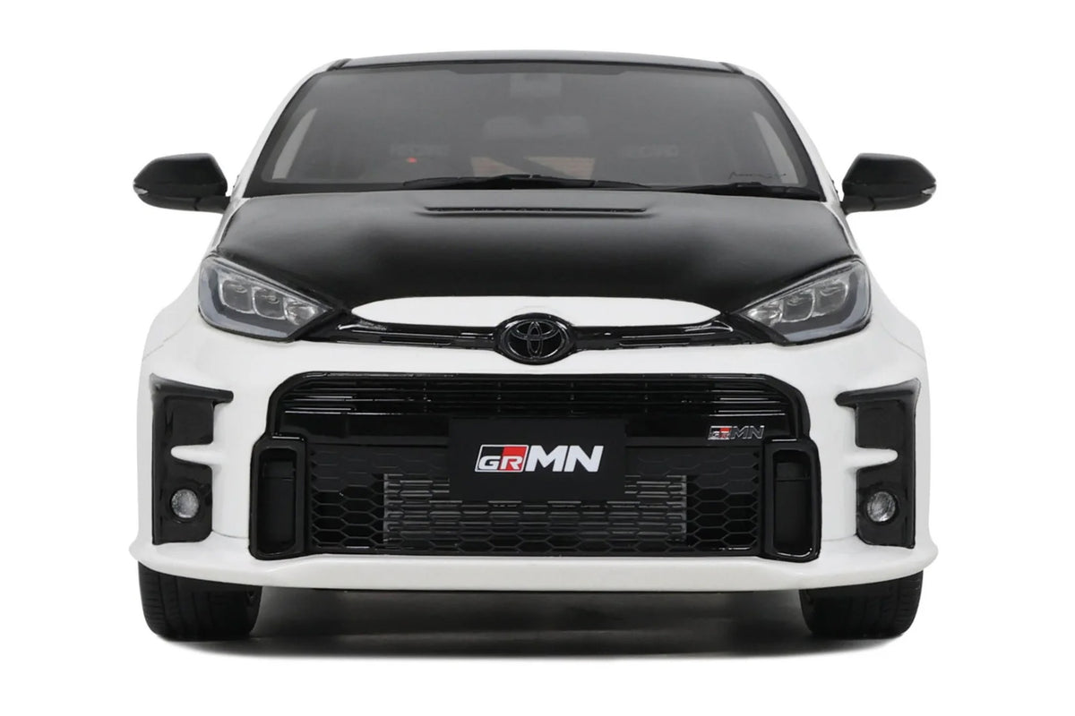 2022 Toyota GRMN Yaris RHD (Right Hand Drive) Platinum White Pearl with Black Hood and Top Limited Edition to 999 pieces Worldwide 1/18 Model Car