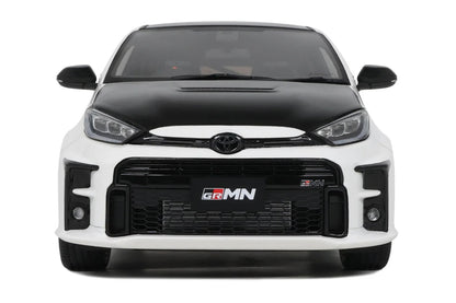 2022 Toyota GRMN Yaris RHD (Right Hand Drive) Platinum White Pearl with Black Hood and Top Limited Edition to 999 pieces Worldwide 1/18 Model Car