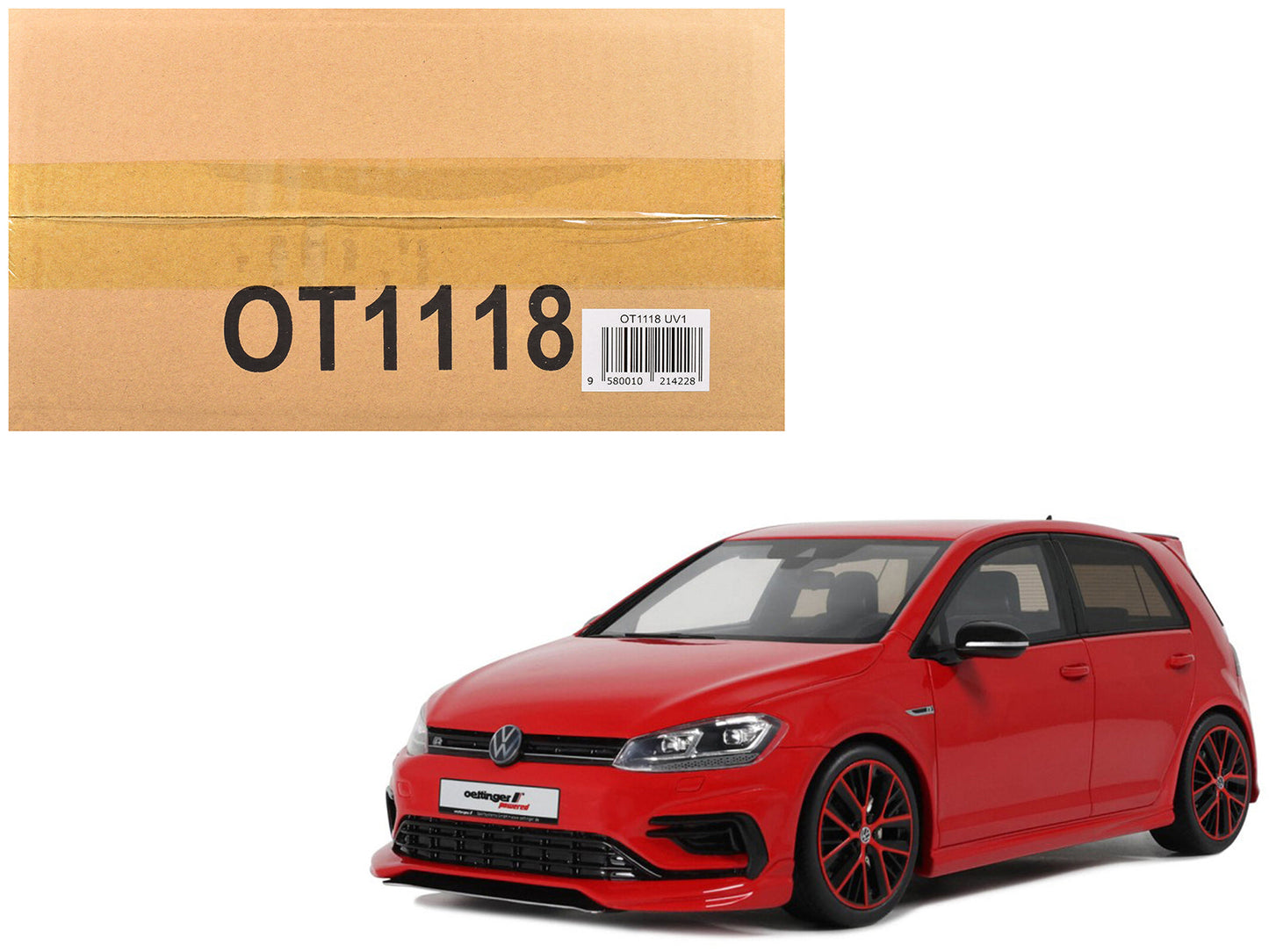 2018 Volkswagen Golf 7.5 R Oettinger Body Kit Tornado Red Limited Edition to 999 pieces Worldwide 1/18 Model Car