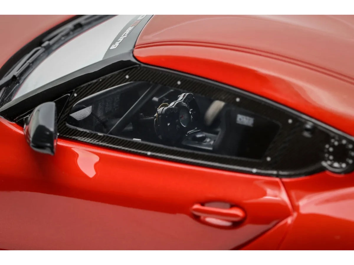 2023 Toyota Supra GT4 100 Edition Plasma Orange Metallic Limited Edition to 999 pieces Worldwide 1/18 Model Car