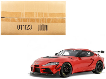 2023 Toyota Supra GT4 100 Edition Plasma Orange Metallic Limited Edition to 999 pieces Worldwide 1/18 Model Car