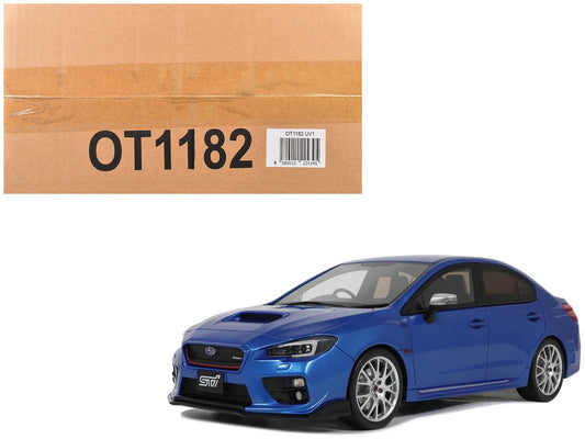 2015 Subaru WRX Sti S207 RHD (Right Hand Drive) Blue Pearl Metallic Limited Edition to 2000 pieces Worldwide 1/18 Model Car