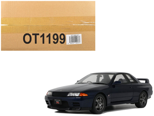 1993 Nissan Skyline GT-R (BNR32) RHD (Right Hand Drive) Dark Blue Pearl Limited Edition to 2000 pieces Worldwide 1/18 Model Car
