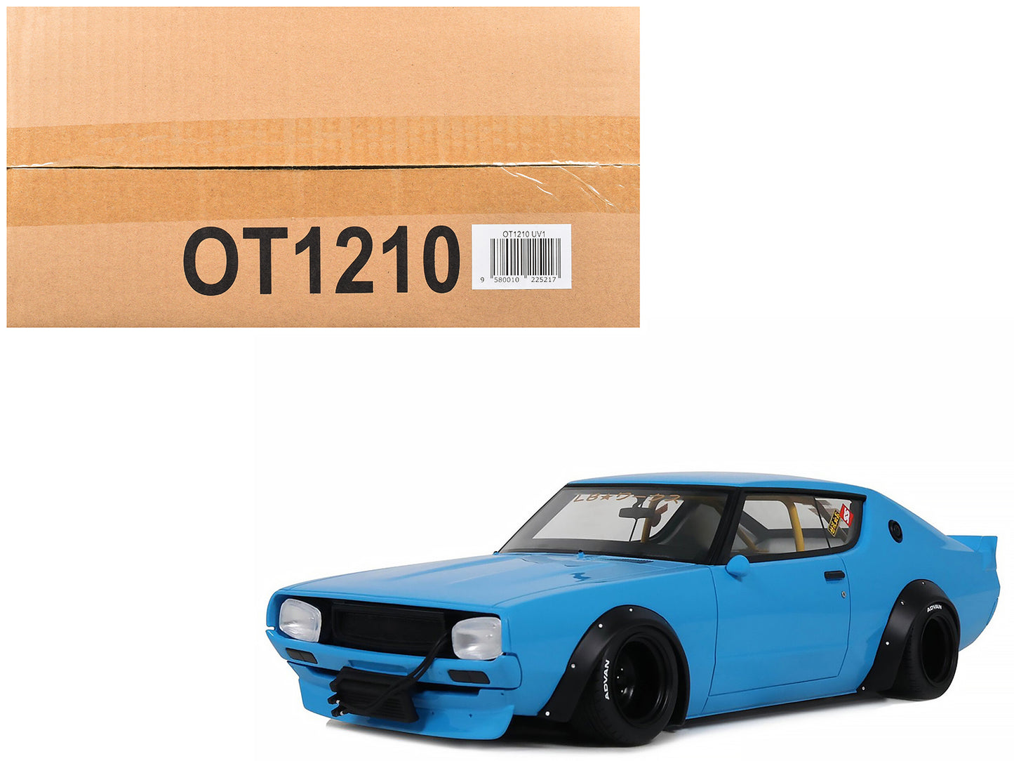 2024 Nissan Skyline 2000 GT-R (KPGC110) "LB-Works" RHD (Right Hand Drive) Blue Limited Edition to 999 pieces Worldwide 1/18 Model Car
