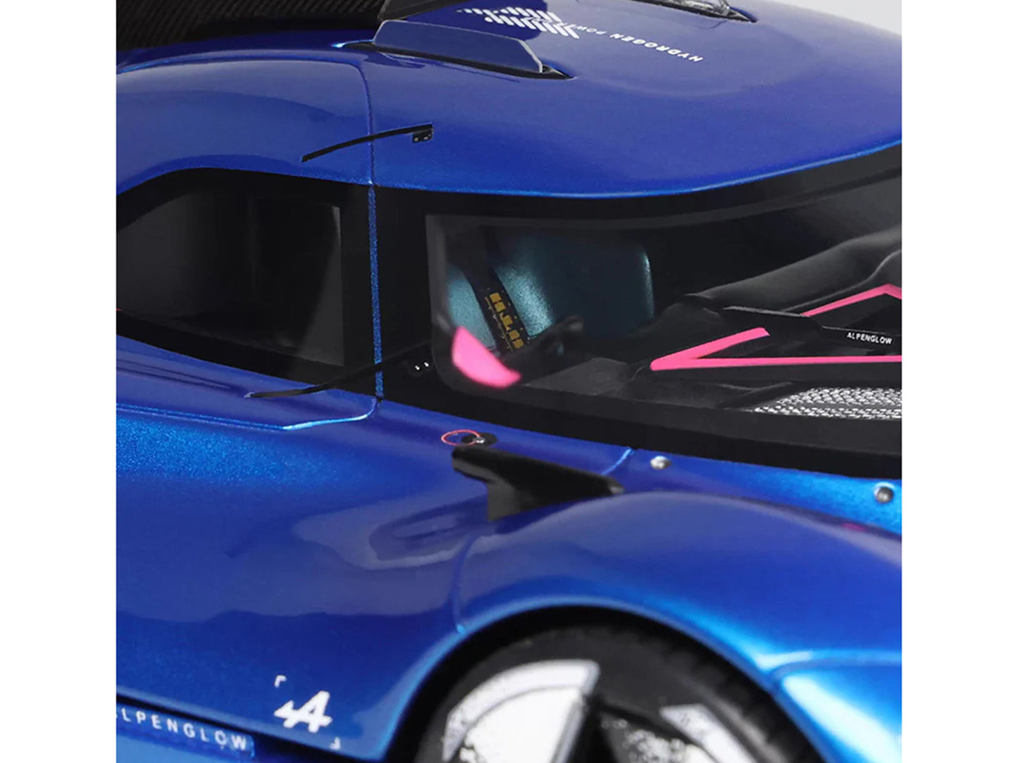 2024 Alpine Alpenglow HY6 Concept Car Specular Blue Metallic 1/18 Model Car