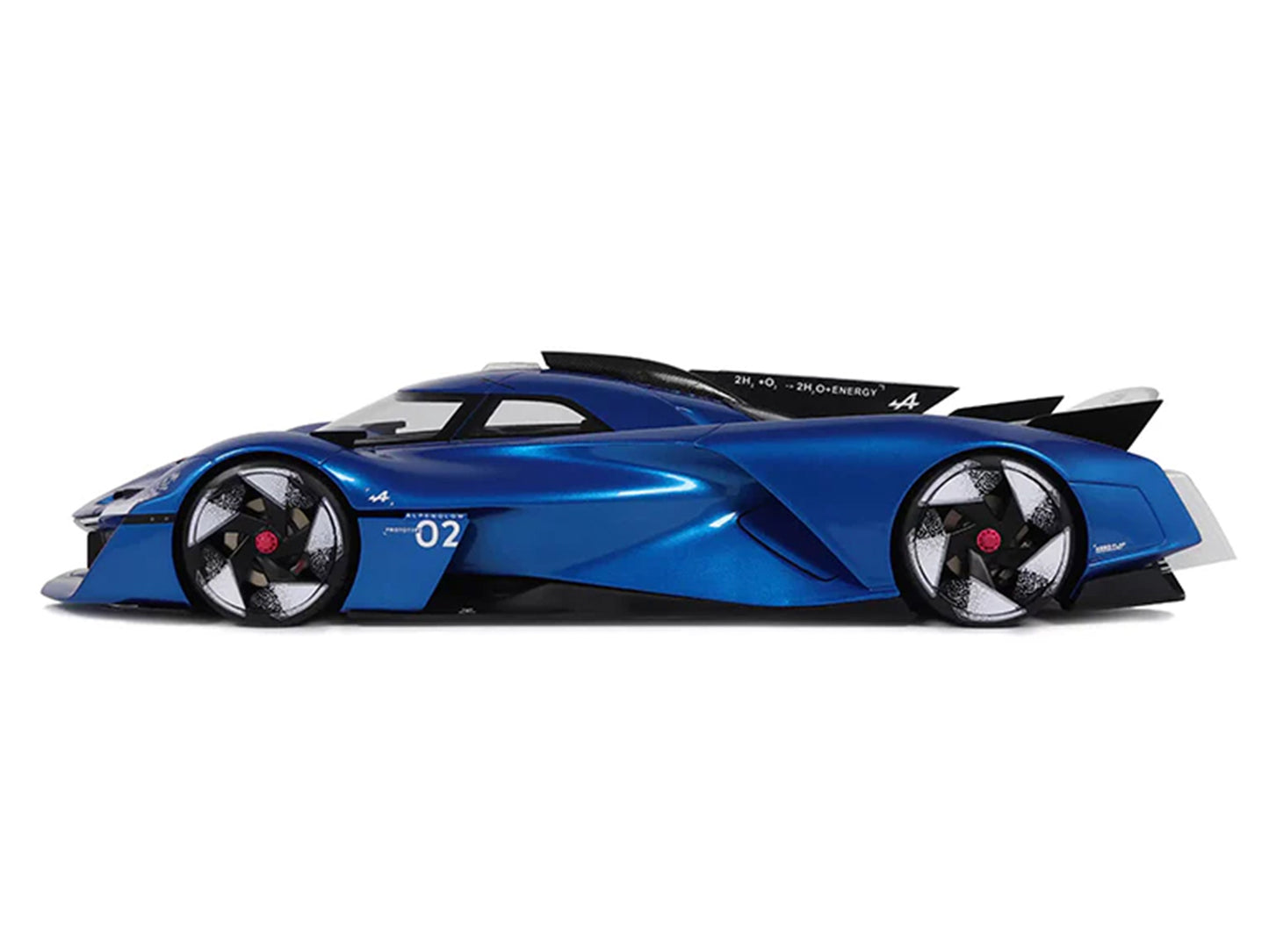 2024 Alpine Alpenglow HY6 Concept Car Specular Blue Metallic 1/18 Model Car