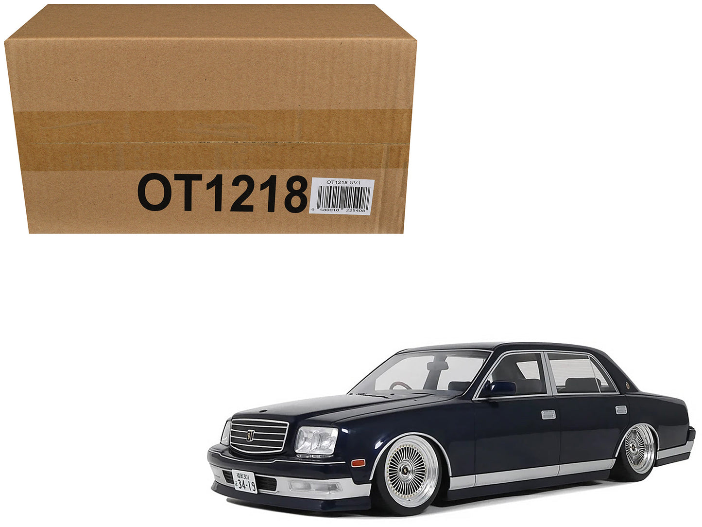 2008 Toyota Century V12 Stance RHD (Right Hand Drive) Blue Mica Limited Edition to 999 pieces Worldwide 1/18 Model Car