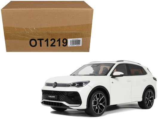 2024 Volkswagen Tiguan E Tsi R-Line Oryx White Pearl Limited Edition to 999 pieces Worldwide 1/18 Model Car