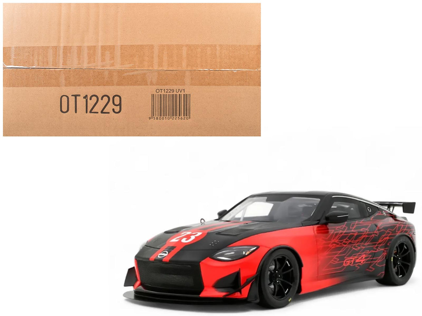 2022 Nissan Z GT4 #23 Black with Red Graphics "2022 SEMA Show" 1/18 Model Car