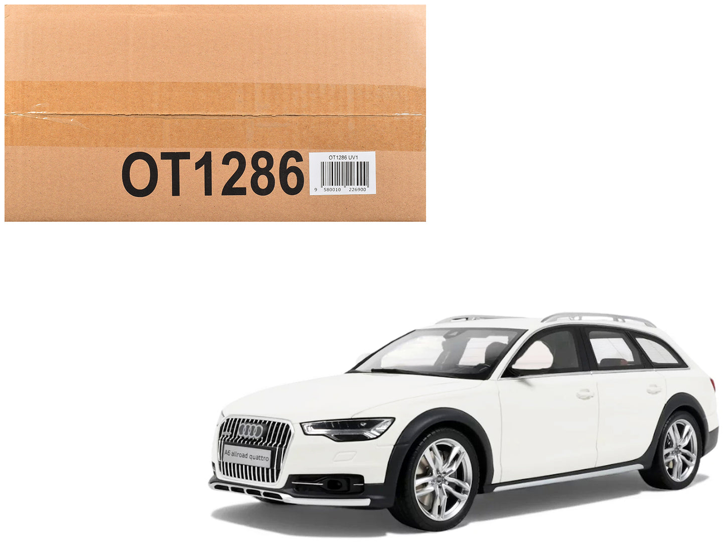 2015 Audi C7 All Road Ibis White 1/18 Model Car