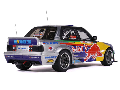 2023 BMW E30 V8 Drift "Red Bull Driftbrothers" Blue and Silver with Graphics Limited Edition to 3000 pieces Worldwide 1/18 Model Car