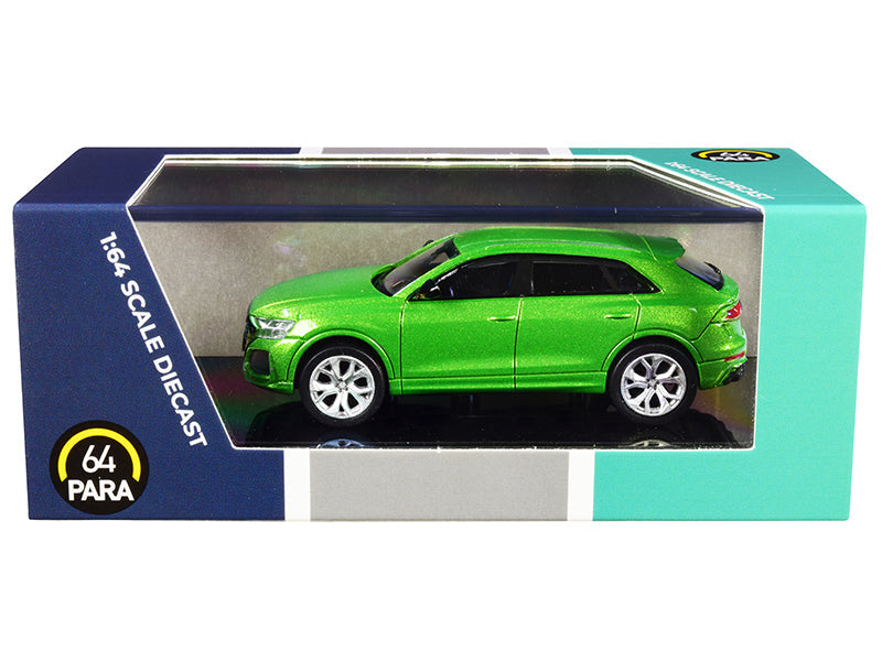 Audi RS Q8 Java Green Metallic 1/64 Diecast Model Car