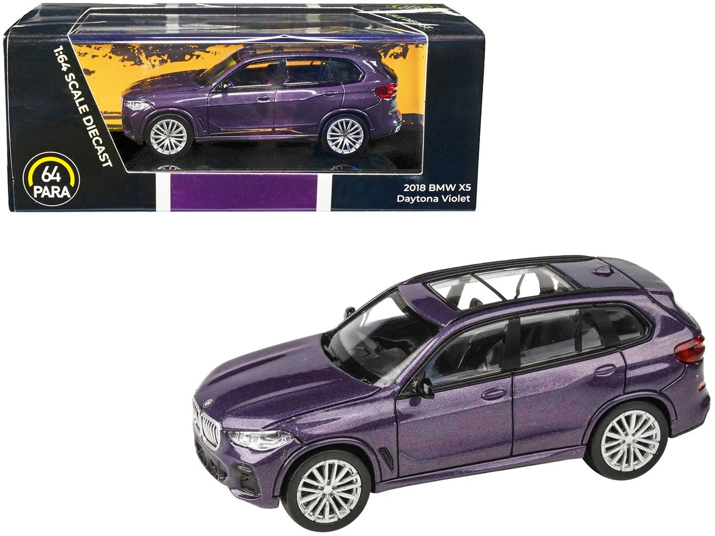 2018 BMW X5 Daytona Violet Metallic with Sunroof 1/64 Diecast Model Car