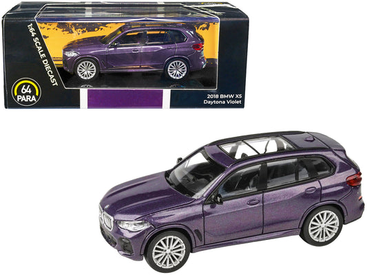 2018 BMW X5 Daytona Violet Metallic with Sunroof 1/64 Diecast Model Car