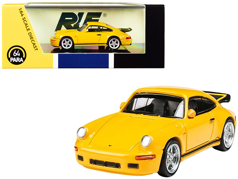 1987 RUF CTR Yellowbird Blossom Yellow 1/64 Diecast Model Car