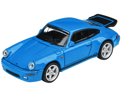 1987 RUF CTR Racing Blue 1/64 Diecast Model Car