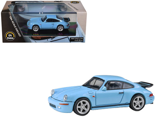 1987 RUF CTR Gulf Blue 1/64 Diecast Model Car