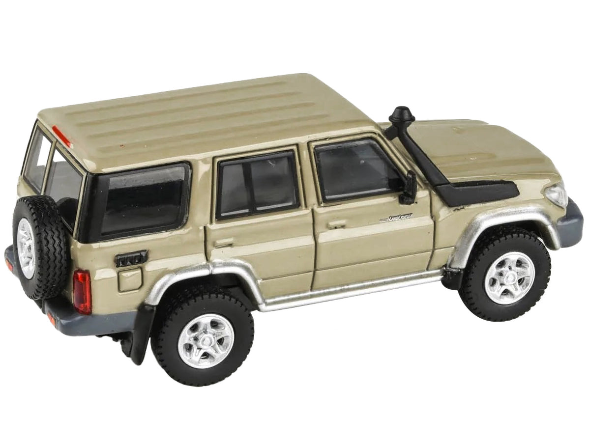 2014 Toyota Land Cruiser 76 Sandy Taupe Tan 1/64 Diecast Model Car