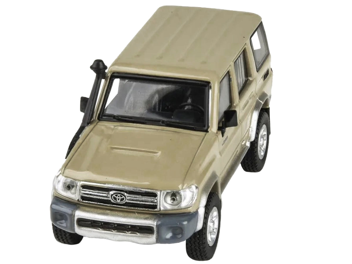 2014 Toyota Land Cruiser 76 Sandy Taupe Tan 1/64 Diecast Model Car