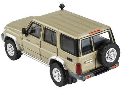 2014 Toyota Land Cruiser 76 Sandy Taupe Tan 1/64 Diecast Model Car