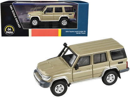2014 Toyota Land Cruiser 76 Sandy Taupe Tan 1/64 Diecast Model Car