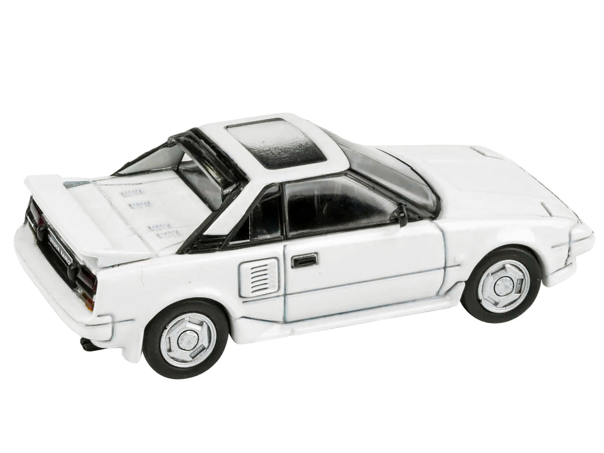 1985 Toyota MR2 MK1 Super White with Sunroof 1/64 Diecast Model Car