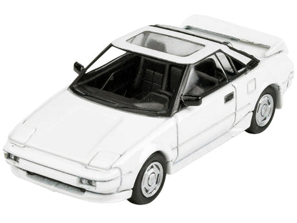 1985 Toyota MR2 MK1 Super White with Sunroof 1/64 Diecast Model Car