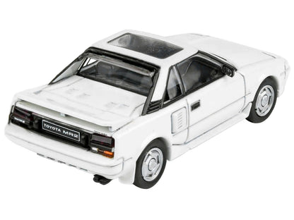 1985 Toyota MR2 MK1 Super White with Sunroof 1/64 Diecast Model Car