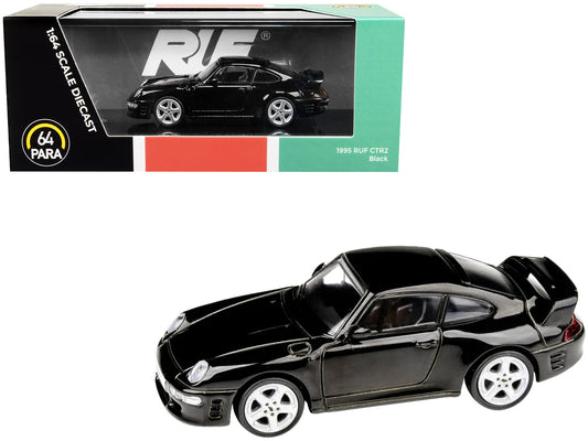 1995 RUF CTR2 Black 1/64 Diecast Model Car