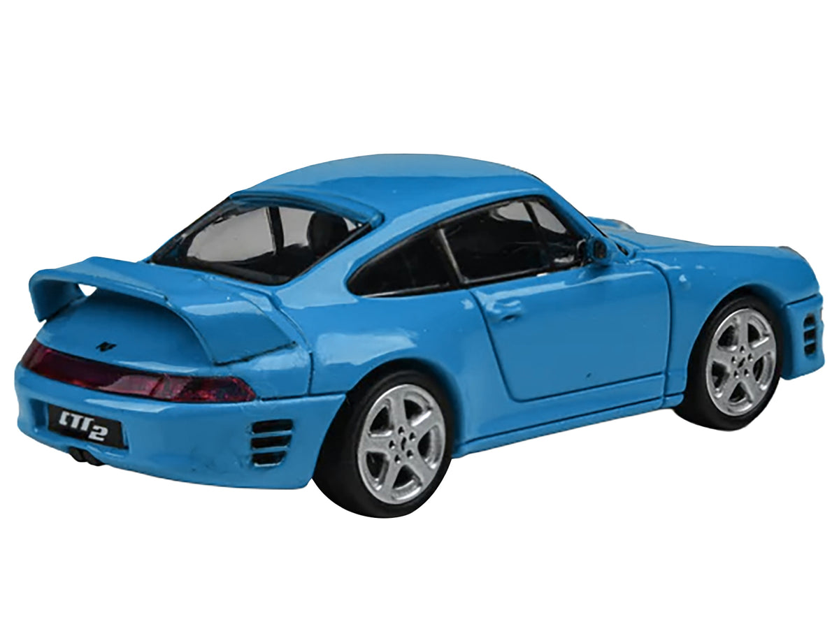 1995 RUF CTR2 Mexico Blue 1/64 Diecast Model Car