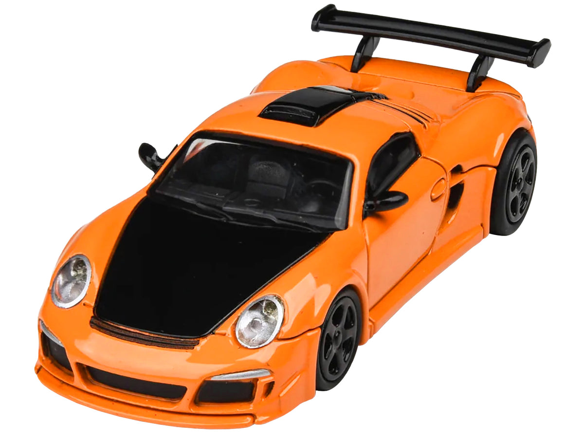 2012 RUF CTR3 Clubsport Orange with Black Hood 1/64 Diecast Model Car