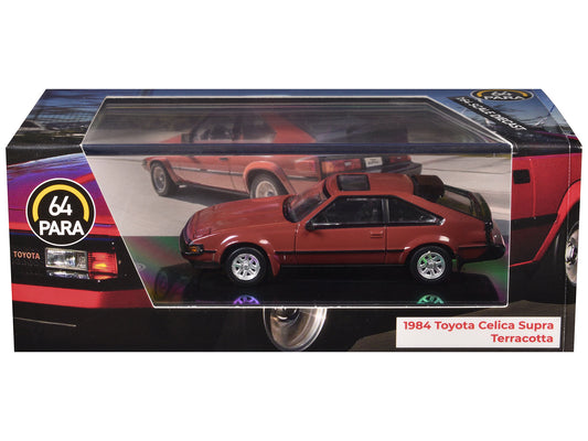 1984 Toyota Celica Supra Terracotta Red with Sunroof 1/64 Diecast Model Car