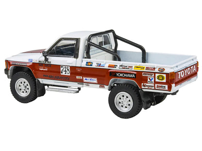 Toyota Hilux Pickup Truck #748 Malcolm Vinje - Mark Hansen "Mojave 250" (1987) 1/64 Diecast Model Car