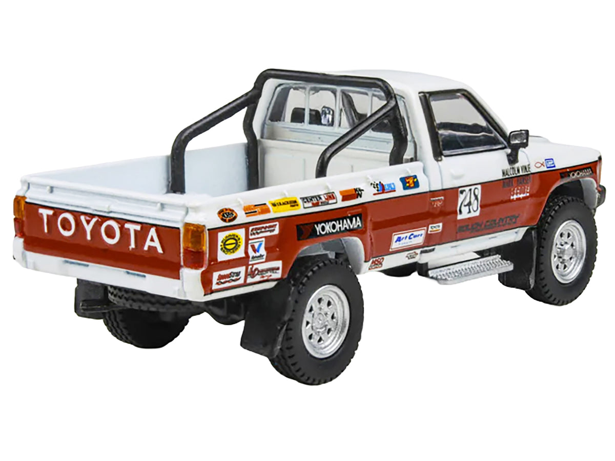 Toyota Hilux Pickup Truck #748 Malcolm Vinje - Mark Hansen "Mojave 250" (1987) 1/64 Diecast Model Car