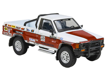 Toyota Hilux Pickup Truck #748 Malcolm Vinje - Mark Hansen "Mojave 250" (1987) 1/64 Diecast Model Car