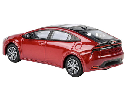 2023 Toyota Prius Supersonic Red Metallic with Black Top and Sun Roof and Sun Roof 1/64 Diecast Model Car