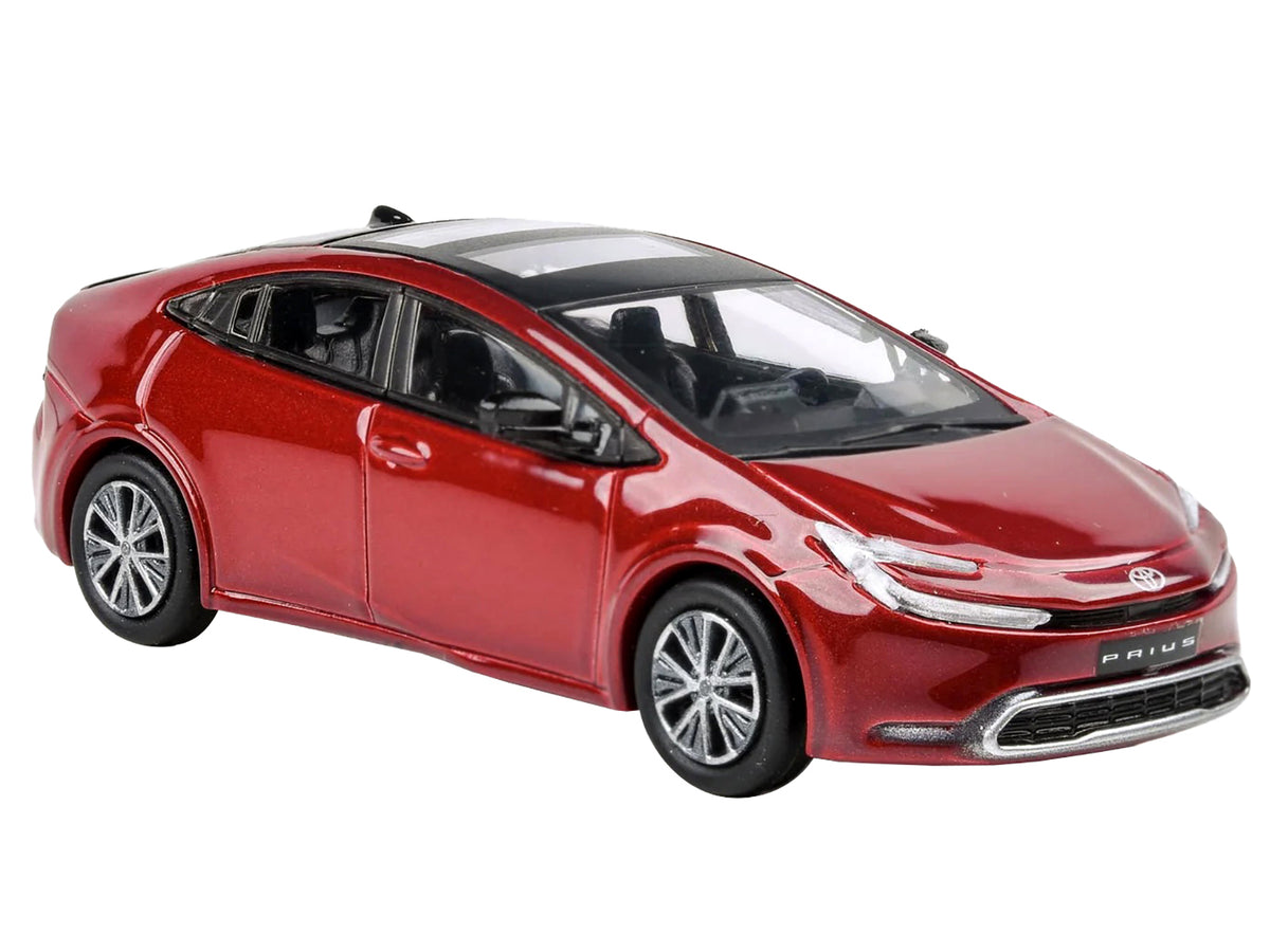 2023 Toyota Prius Supersonic Red Metallic with Black Top and Sun Roof and Sun Roof 1/64 Diecast Model Car