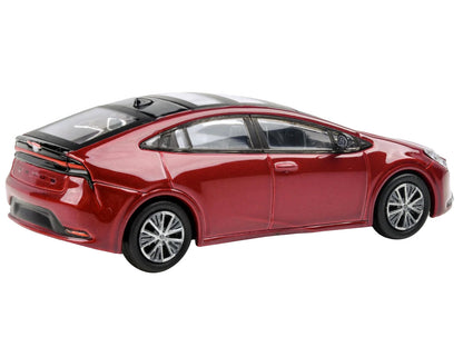 2023 Toyota Prius Supersonic Red Metallic with Black Top and Sun Roof and Sun Roof 1/64 Diecast Model Car