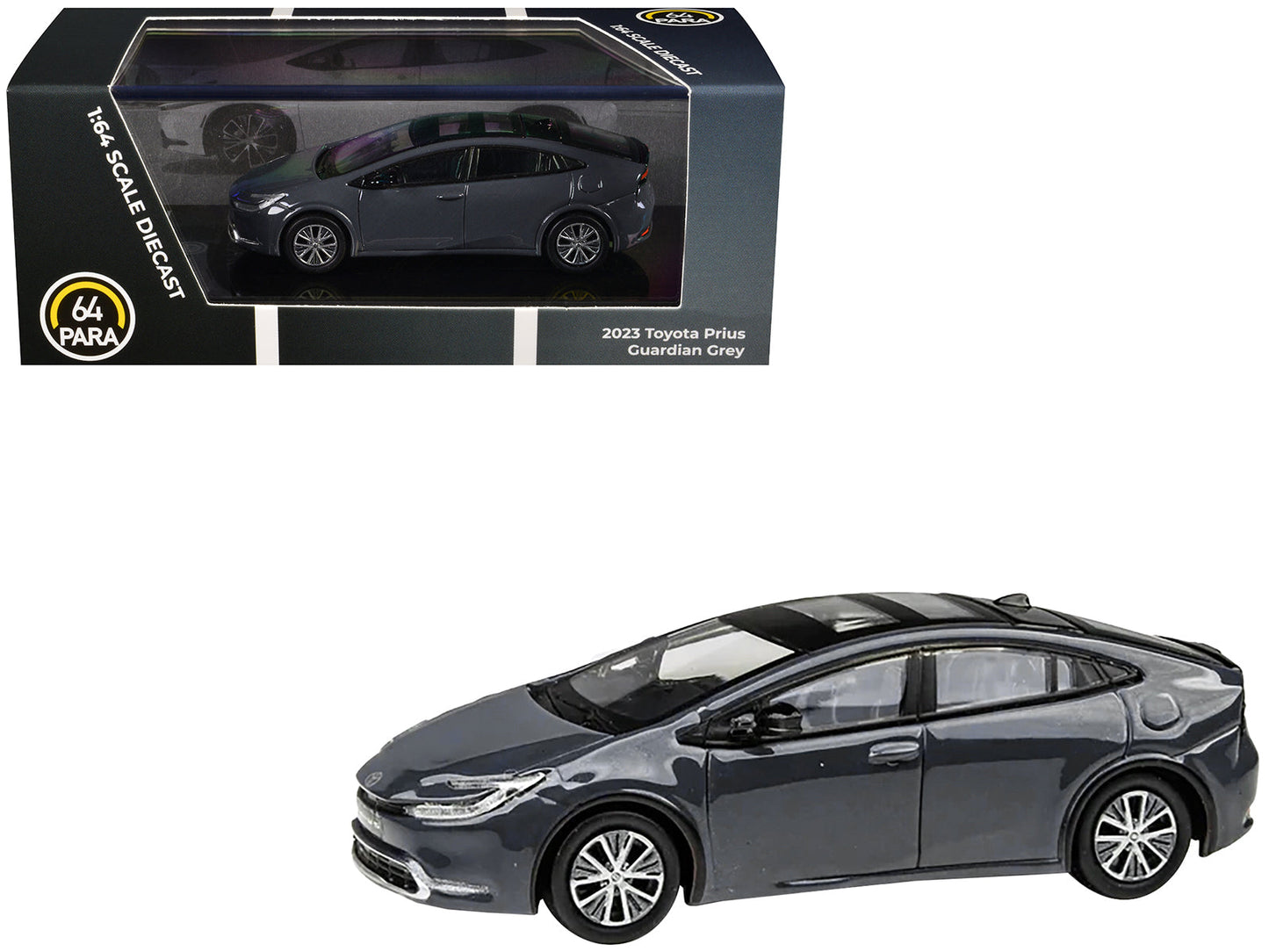 2023 Toyota Prius Guardian Gray 1/64 Diecast Model Car