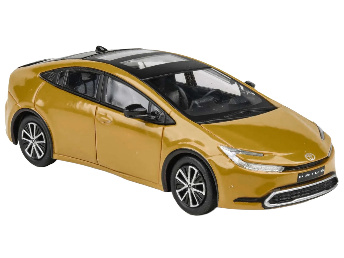 2023 Toyota Prius Maximum Yellow with Black Top and Sun Roof 1/64 Diecast Model Car