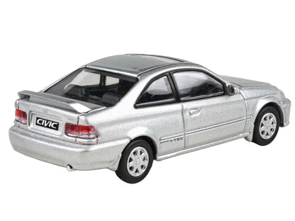 1999 Honda Civic Si EM1 Vogue Silver Metallic with Sunroof 1/64 Diecast Model Car