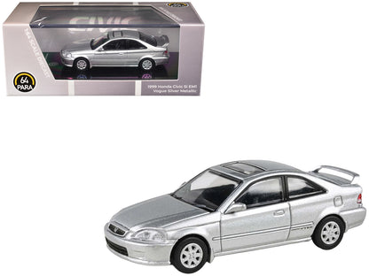 1999 Honda Civic Si EM1 Vogue Silver Metallic with Sunroof 1/64 Diecast Model Car