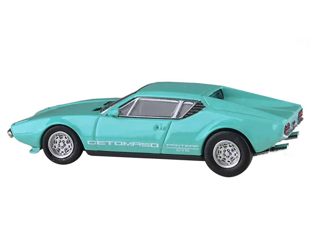 1972 De Tomaso Pantera Verde Aqua 1/64 Diecast Model Car