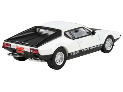 1972 De Tomaso Pantera White and Black 1/64 Diecast Model Car