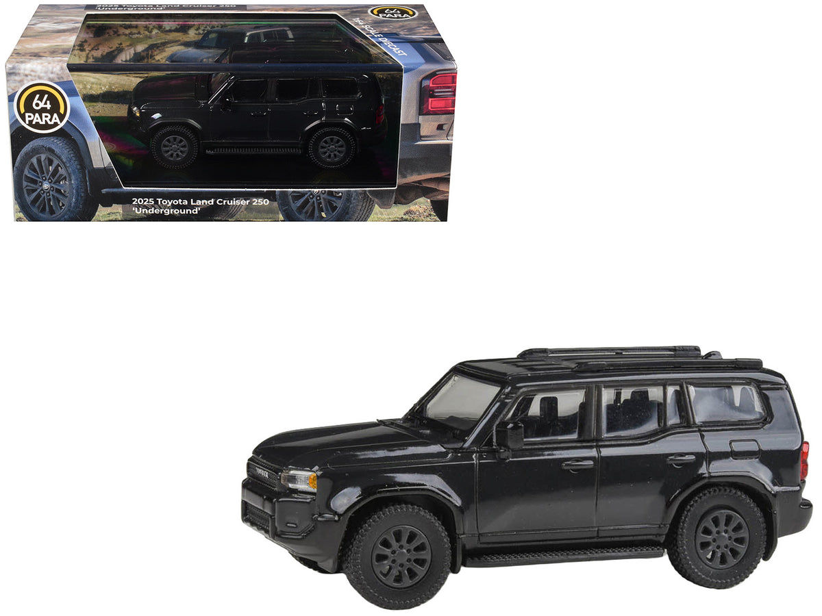 2025 Toyota Land Cruiser 250 "Underground" Black 1/64 Diecast Model Car