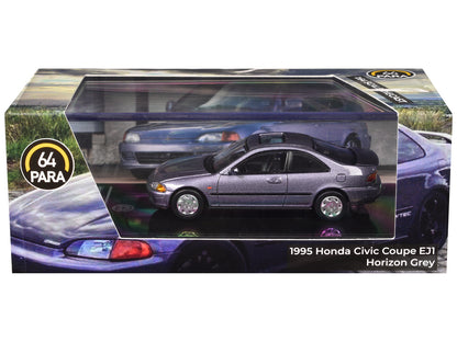 1995 Honda Civic Coupe EJ1 Horizon Gray Metallic with Sunroof 1/64 Diecast Model Car